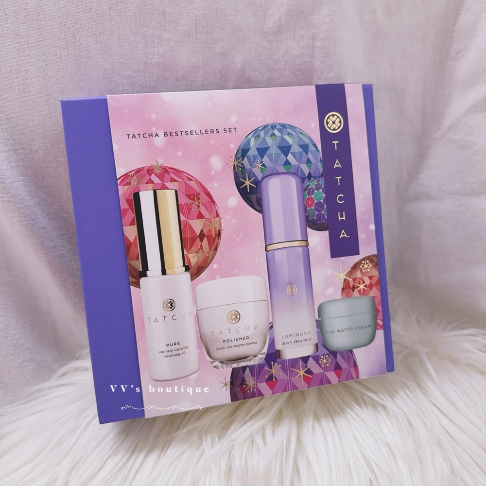BNIB TATCHA Bestsellers Set Skincare Value Gift Set Cleanser Moisturizer Mist - Picture 2 of 3